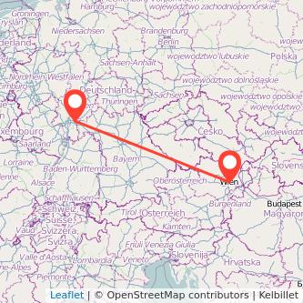 Hanau Wien Mitfahrgelegenheit Karte