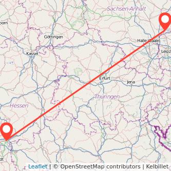 Hanau Bitterfeld Mitfahrgelegenheit Karte