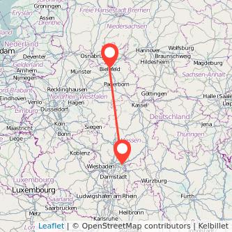 Hanau Bielefeld Bahn Karte