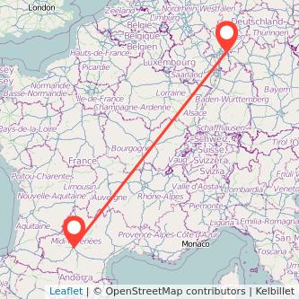 Hanau Toulouse Mitfahrgelegenheit Karte