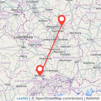 Hanau Mulhouse Bahn Karte
