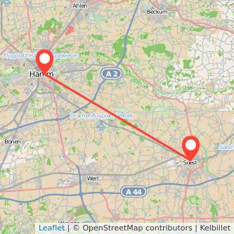 Hamm Soest Mitfahrgelegenheit Karte