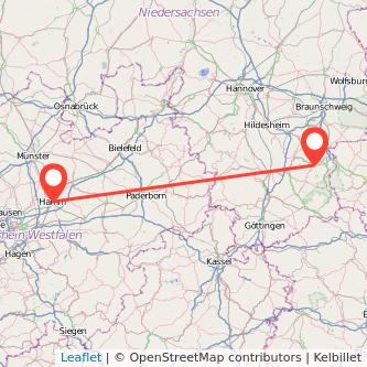 Hamm Goslar Mitfahrgelegenheit Karte