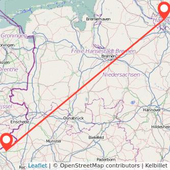 Hamburg Bocholt Mitfahrgelegenheit Karte