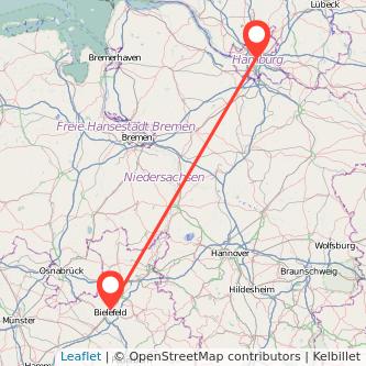 Hamburg Bielefeld Mitfahrgelegenheit Karte