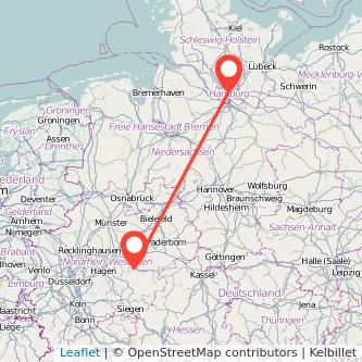 Hamburg Arnsberg Mitfahrgelegenheit Karte