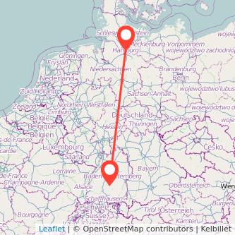 Hamburg Albstadt Mitfahrgelegenheit Karte