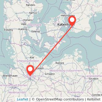 Hamburg Malmö bus map