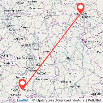 Halle Freiburg im Breisgau Mitfahrgelegenheit Karte
