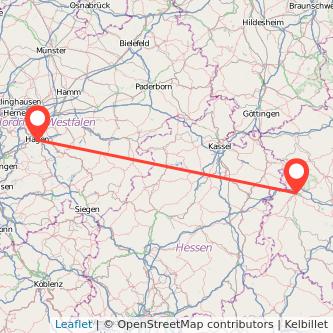 Hagen Eisenach Mitfahrgelegenheit Karte