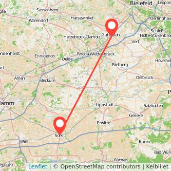 Gütersloh Soest Mitfahrgelegenheit Karte