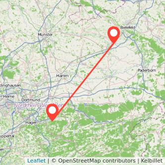 Gütersloh Iserlohn Mitfahrgelegenheit Karte