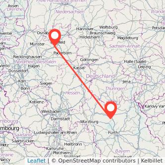 Gütersloh Bamberg Mitfahrgelegenheit Karte