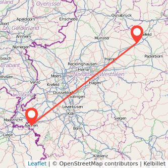 Gütersloh Aachen Mitfahrgelegenheit Karte