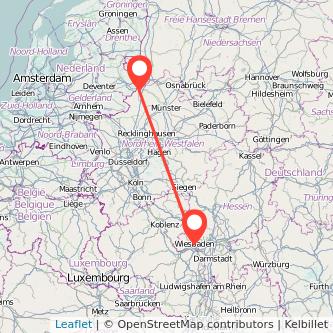 Gronau Wiesbaden Mitfahrgelegenheit Karte
