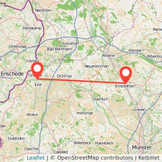 Gronau Emsdetten Mitfahrgelegenheit Karte