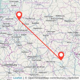 Gronau Bamberg Mitfahrgelegenheit Karte