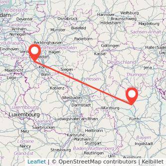 Grevenbroich Bamberg Mitfahrgelegenheit Karte