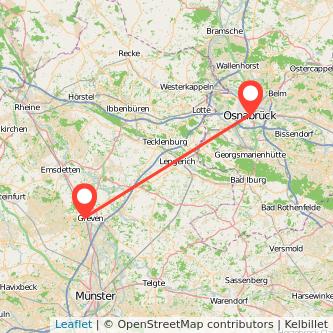 Greven Osnabrück Mitfahrgelegenheit Karte