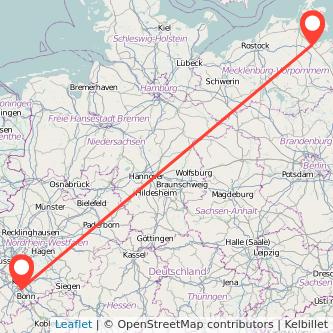 Greifswald Wesseling Mitfahrgelegenheit Karte