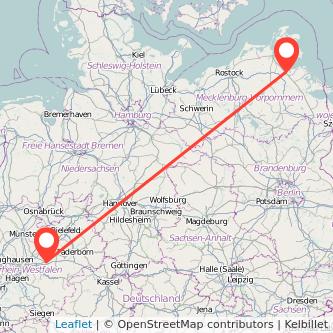 Greifswald Soest Bahn Karte