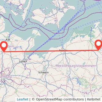 Greifswald Neumünster Mitfahrgelegenheit Karte