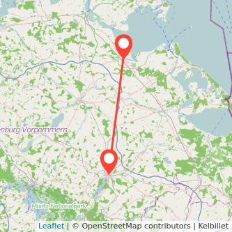 Greifswald Neubrandenburg Mitfahrgelegenheit Karte