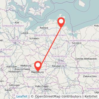 Greifswald Magdeburg Mitfahrgelegenheit Karte
