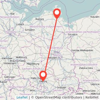 Greifswald Leipzig Mitfahrgelegenheit Karte