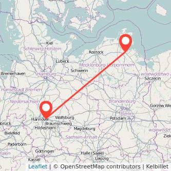 Greifswald Lehrte Mitfahrgelegenheit Karte