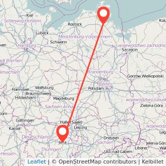 Greifswald Jena Mitfahrgelegenheit Karte