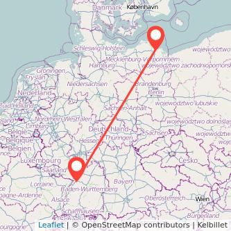 Greifswald Ettlingen Mitfahrgelegenheit Karte