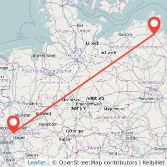 Greifswald Bochum Mitfahrgelegenheit Karte