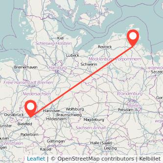 Greifswald Bad Oeynhausen Bahn Karte