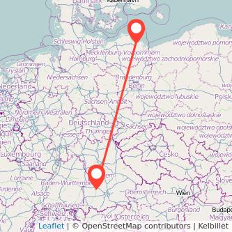Greifswald Augsburg Mitfahrgelegenheit Karte