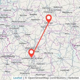 Göttingen Frankenthal Mitfahrgelegenheit Karte