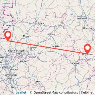 Göttingen Borken Mitfahrgelegenheit Karte