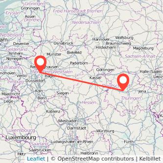 Gotha Essen Mitfahrgelegenheit Karte