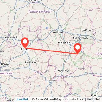 Goslar Bielefeld Mitfahrgelegenheit Karte