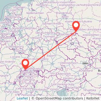 Görlitz Lörrach Mitfahrgelegenheit Karte