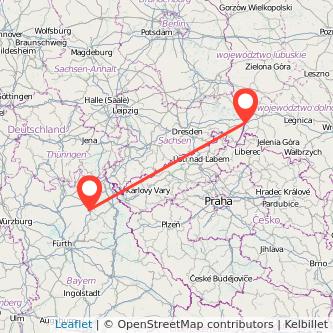 Görlitz Bayreuth Mitfahrgelegenheit Karte