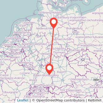 Göppingen Unterlüß Bahn Karte
