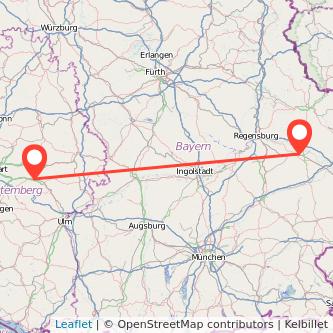 Göppingen Straubing Mitfahrgelegenheit Karte