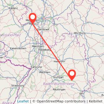 Göppingen Mainz Mitfahrgelegenheit Karte