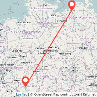 Gießen Rostock Mitfahrgelegenheit Karte