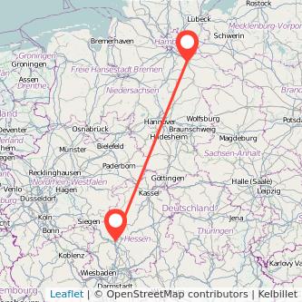 Gießen Lüneburg Bahn Karte