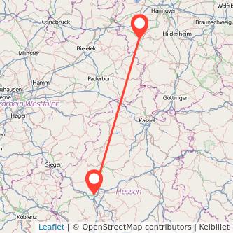 Gießen Hameln Mitfahrgelegenheit Karte