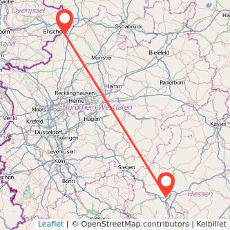 Gießen Gronau Mitfahrgelegenheit Karte