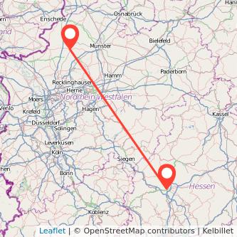 Gießen Coesfeld Mitfahrgelegenheit Karte