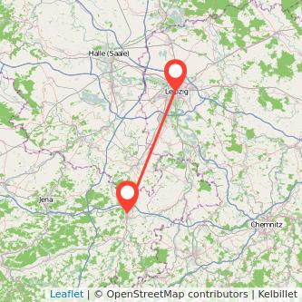 Gera Leipzig Mitfahrgelegenheit Karte